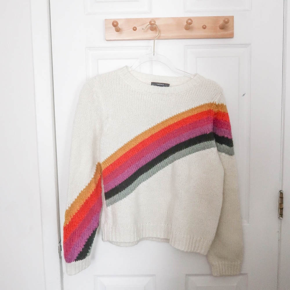 Forever 21 Rainbow Sweater